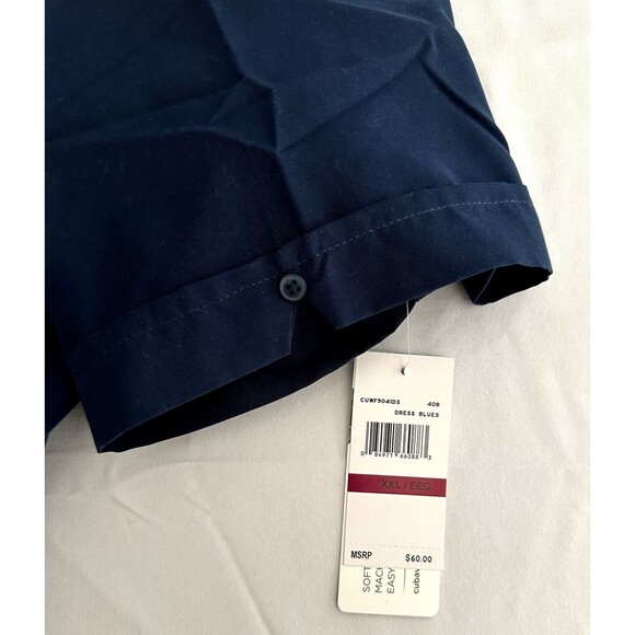 Cubavera Mens Two-Pocket Double Pintuck Short Sleeve Button-Down Dress Shirt XXL - Picture 6 of 7